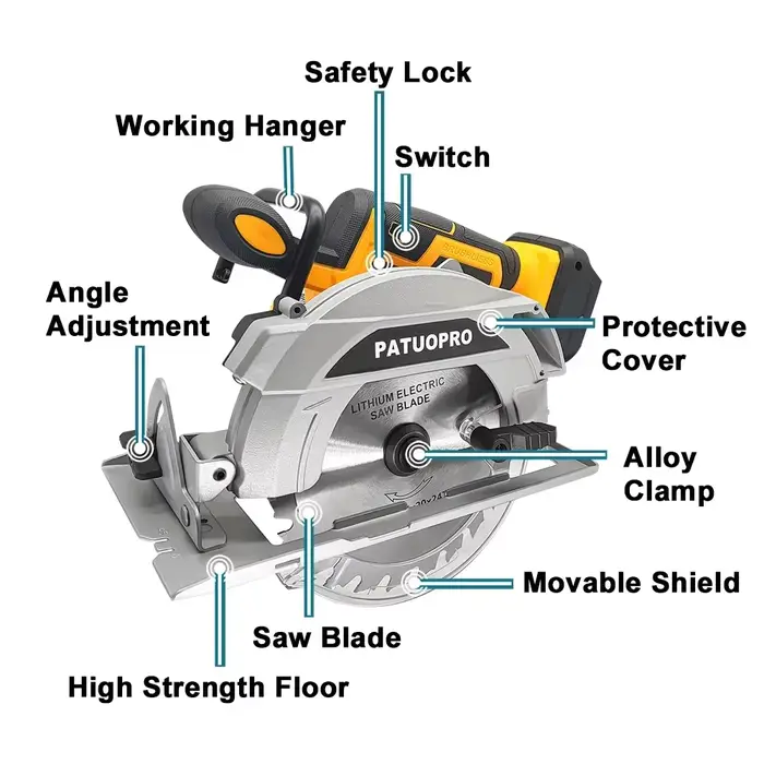 Makita-Scie circulaire électrique sans fil sans balais
