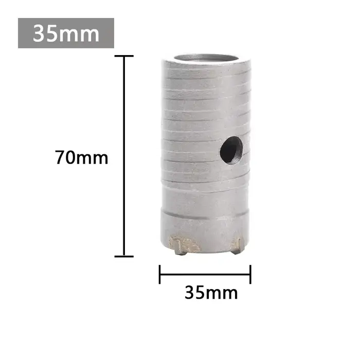 Foret de scie cloche SDS-Plus 30-150 mm pour murs en béton – Compatible avec les perceuses à percussion