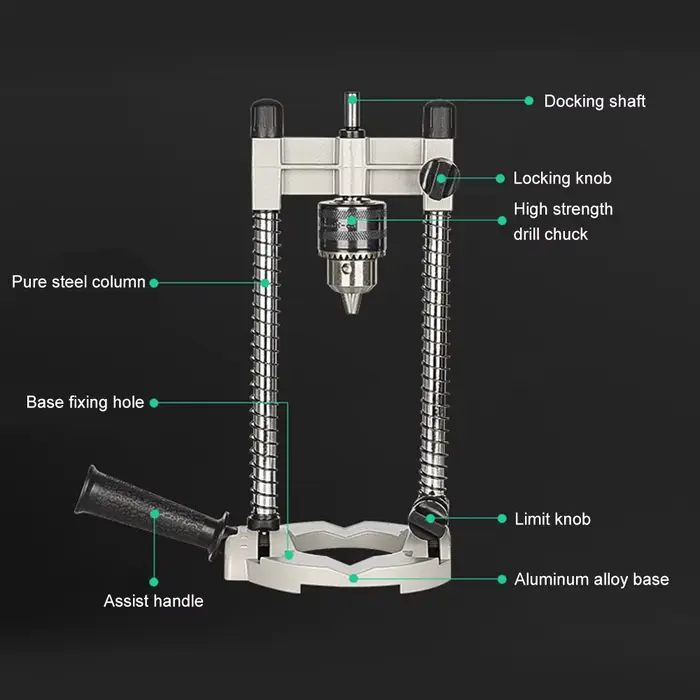 Support de perceuse de précision avec angle réglable