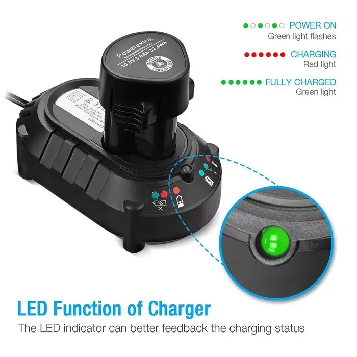 Chargeur pour Makita BL1013 BL1014 10.8V-12V Li-ion Batteries DC10WA perceuse électrique tournevis outils