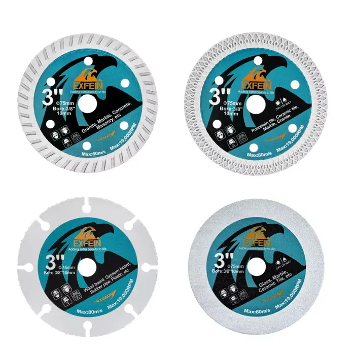 Mini disque de coupe 75 mm pour carrelage