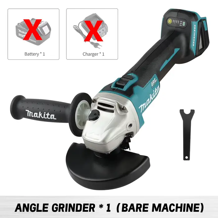 Meuleuse d'angle sans fil Makita DGA504 18V 6.0Ah 125mm, batterie au lithium sans balais, machine de