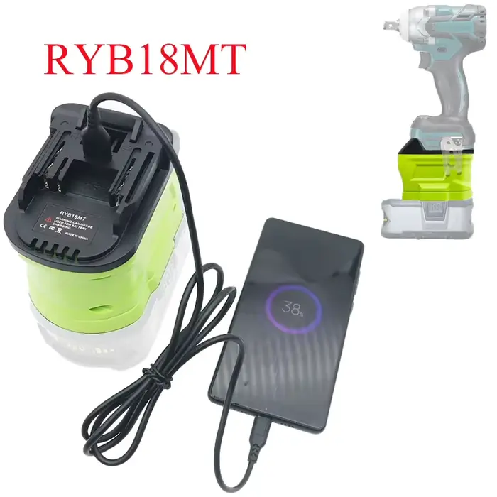 Adaptateur de Conversion de batterie RYB18MT RYB20DW RYB18MIL pour outils intelligents Ryobi Nickel-Lithium P103 P108 vers Makita/Dewalt/Milwaukee