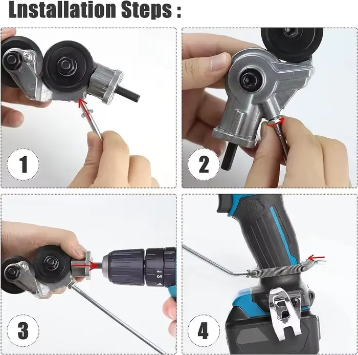 Adaptateur de découpe de tôle en acier titane pour perceuse électrique