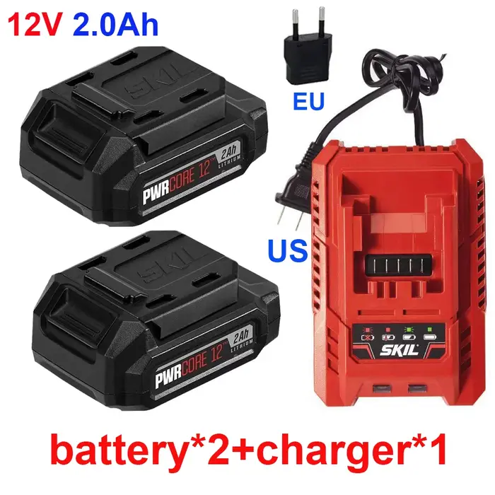 Batterie d'outil électrique 100% neuve et originale 12V 2.0Ah BY519901 pour scies électriques SKIL 5199 5290 5531 5744 5745 5828 5927 6290 6744