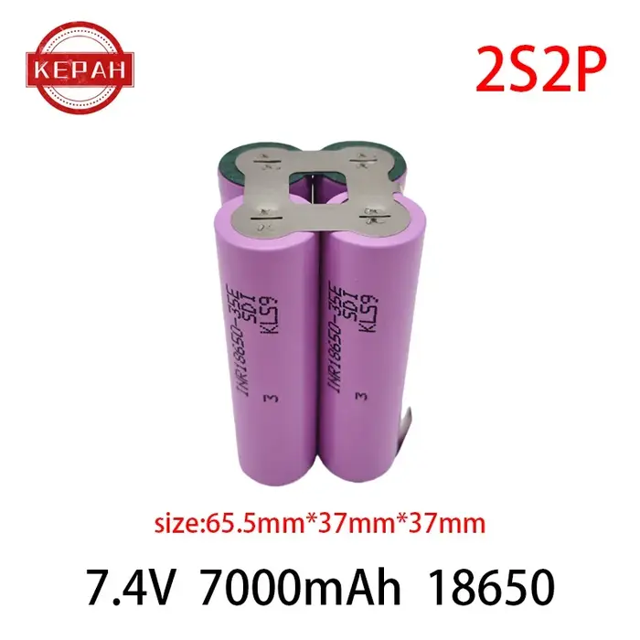 Batterie personnalisée 5S2P 5S3P 5S4P 6S2P 8.4V 3.7V 10.8V 16.8V 18V 25.2V 18650 35E