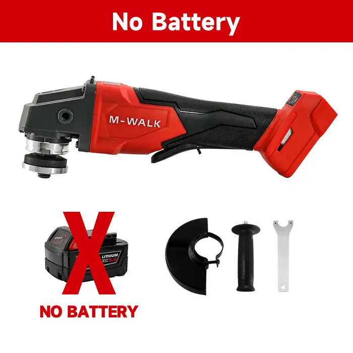 Meuleuse d'Angle Électrique Sans Brosse 100 / 125mm Rectifieuse Sans Fil 8500 Tr / Min Outils Électriques De Coupe Pour