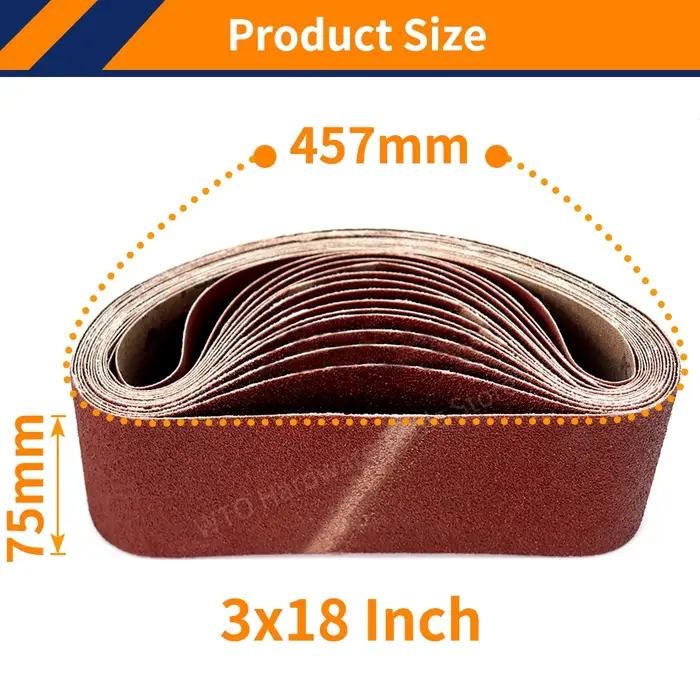 Bande abrasive pour le travail de calcul