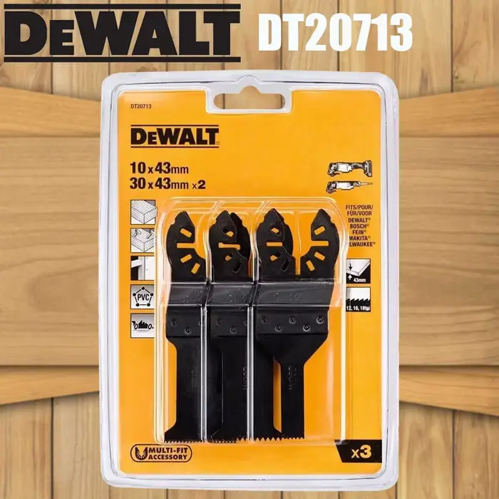 DEWALT DT20713 lame de scie oscillante pour bois et clous, ensemble de 3 pièces de fixation pour out