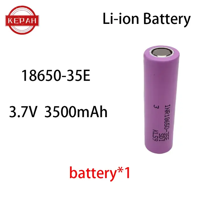 Batterie Personnalisée 5S2P 5S3P 5S4P 6S2P 8.4V 3.7V 10.8V 16.8V 18V 25.2V 18650 35E, 3500mAh pour P