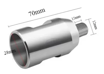 Adaptateur de mandrin de perceuse NCCTEC M16*2.0 femelle vers 1/2-20 UNF mâle pour convertir une mac