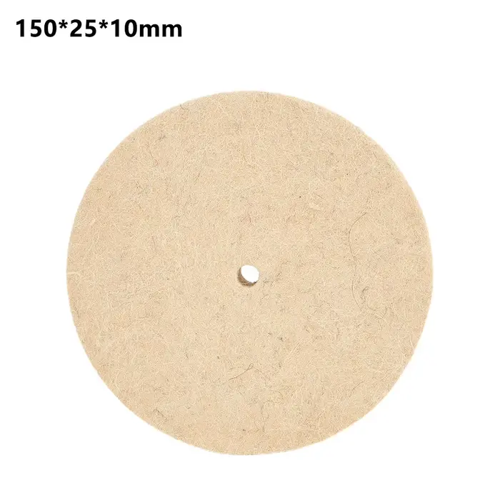 Disque de meulage pour métal verre céramique polissage 150mm/6 pouces roue de polissage laine feutre