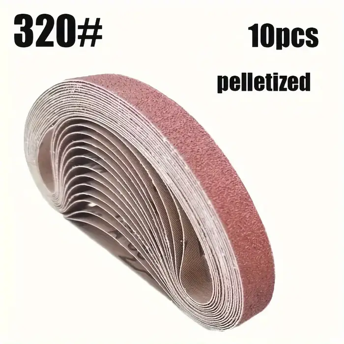 520x20mm 10 pièces 60/100/240/320/800 # Petite mini ponceuse à bande pour le meulage de l'acier inoxydable