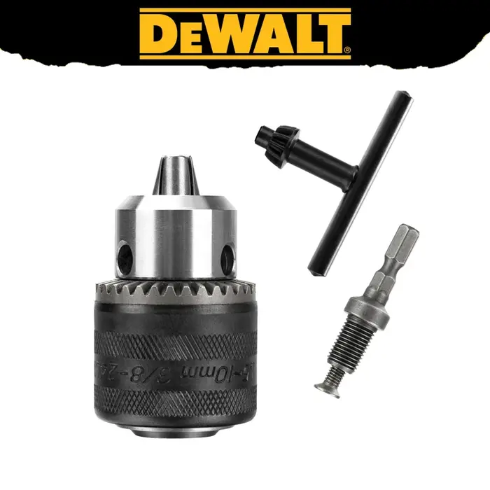 DEWALT DWAQC01 mandrins de forage mandrin à clé avec adaptateur SDS pilote accessoires d'outils électriques robustes et durables