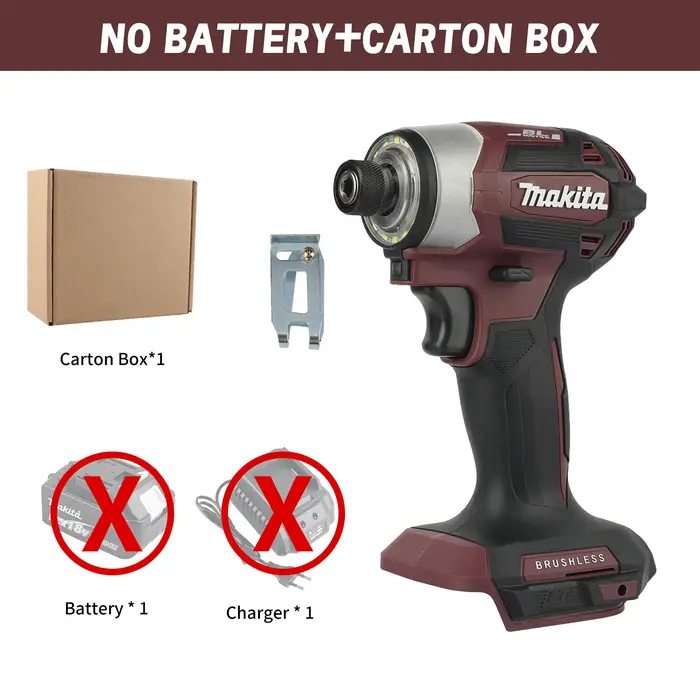 Perceuse sans fil Makita 18V DTD173 marron, outil électrique pour la rénovation et le bricolage, 180 Nm, électrique, bois/boulons/mode T