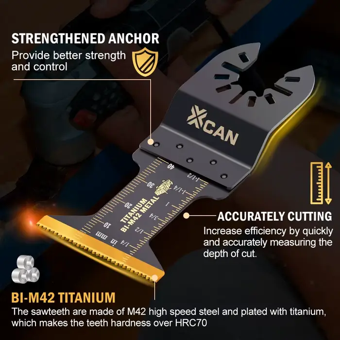 Lames de scie oscillantes XCAN 44 mm
