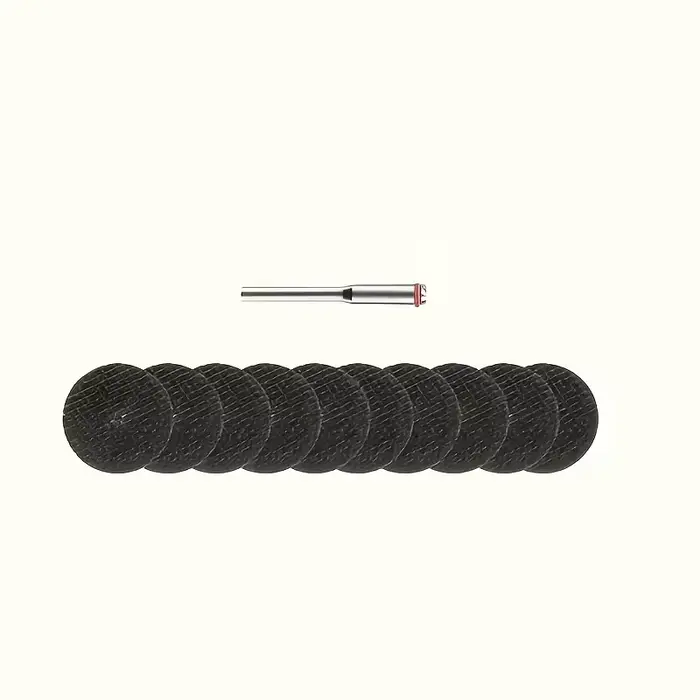 Disque de coupe abrasif 32mm avec mandrins, meules pour accessoires Dremel, outil rotatif de coupe d