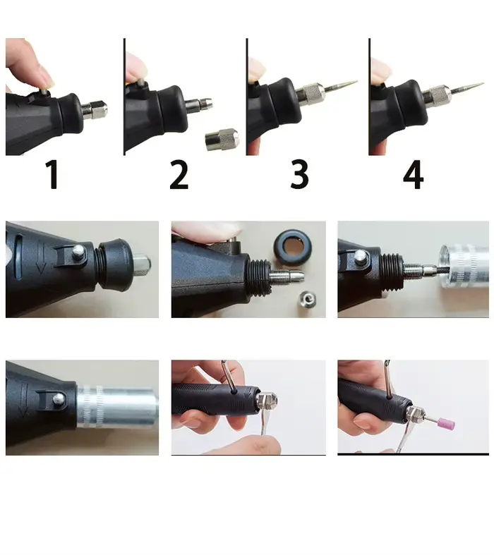 JANGKLIFE 110V 220V outils électriques Mini perceuse électrique meuleuse graveur polisseuse avec Kit d'outils rotatifs