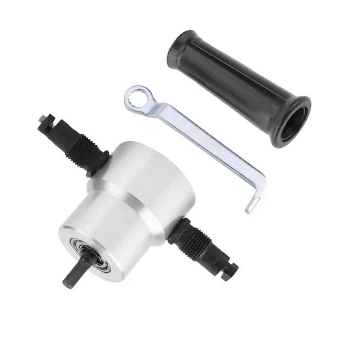 Coupe-tôle électrique double tête pour perceuse, outil de découpe portable