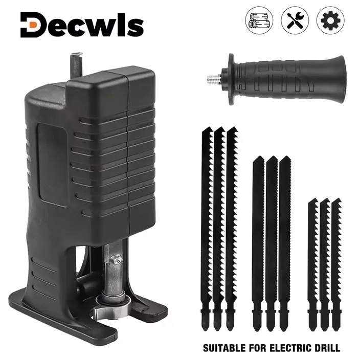Adaptateur pour scie alternative. Perceuse électrique domestique convertie en convertisseur