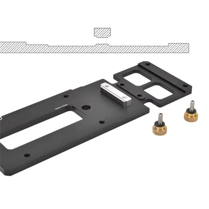 ABKJ - Serre-joint de rail de guidage carré à angle droit