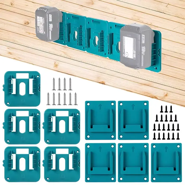 Paquet de 5 support de stockage de batterie pour Makita 14.4V 18V Li-ion