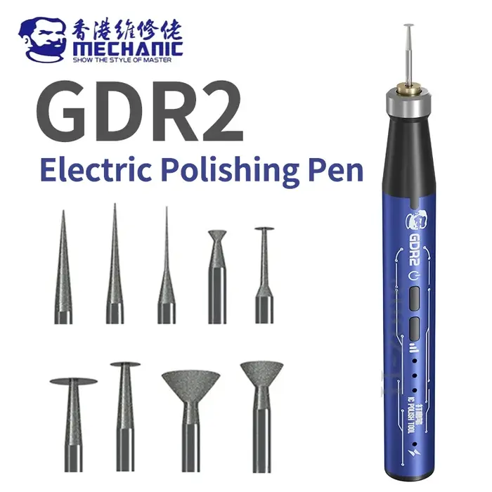 Stylo de polissage électrique multifonction MECHANIC GDR2 pour la réparation de téléphones portables
