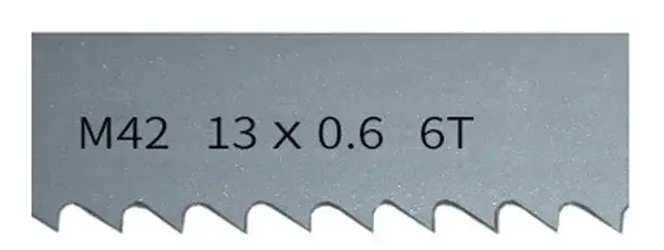 Lame de scie à ruban 2240 1425 1140 1435mm longueur 13x0.65mm avec 6 10 14 TPI M42 Bi métal pour couper les métaux