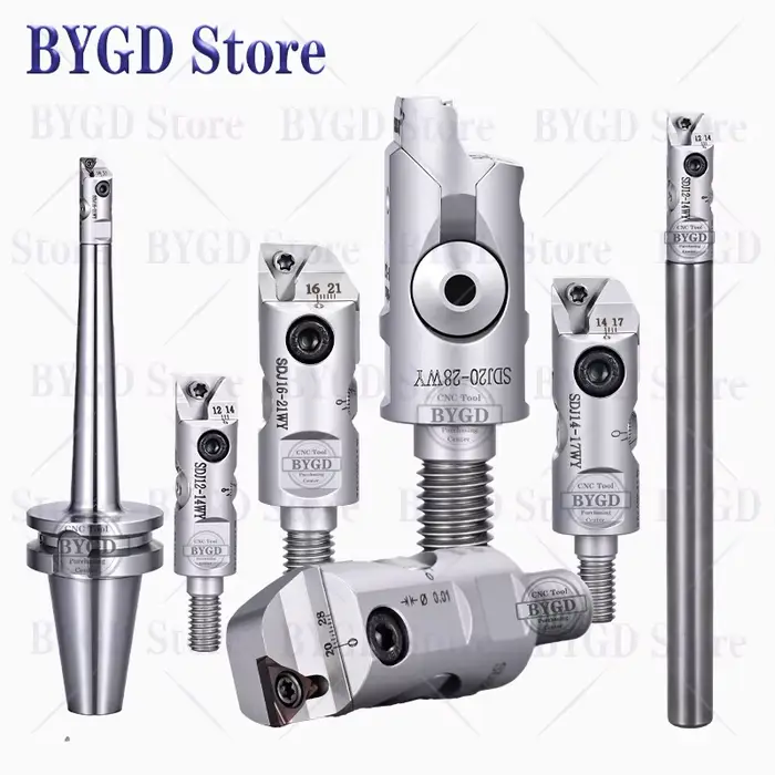 BYGD BT30 BT40 SDJ tête d'outil LBK CBK EWN RBH TCT dent de verrouillage SDJ10 SDJ12 SDJ14 SDJ16 SDJ20 SDJ25 M8 M10 M12 M16 M20 porte-outil