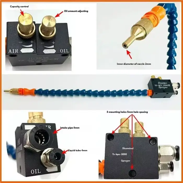 Kit de pulvérisation de lubrifiant 3L avec pompe à liquide de refroidissement