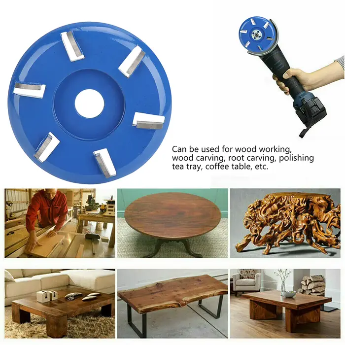 Disque en acier carassé en bois