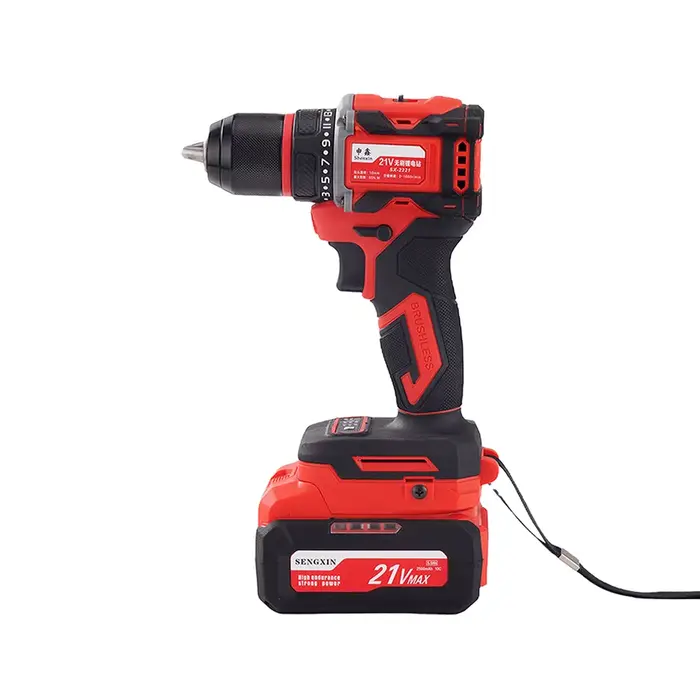 Perceuse électrique sans balais 21V, mini-perceuse haute puissance pour usage industriel et bricolag