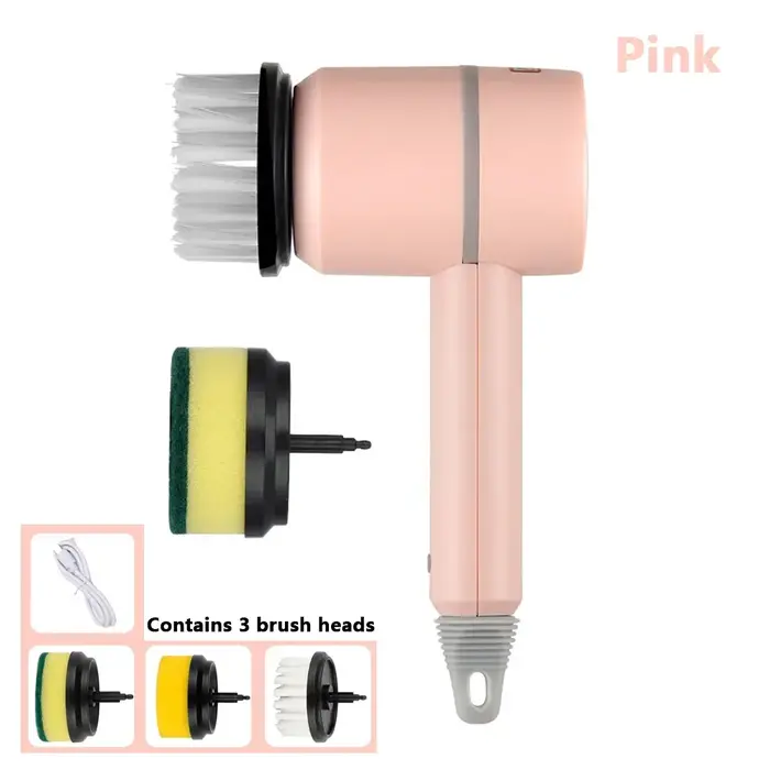 Brosse de nettoyage électrique multifonctionnelle à long manche