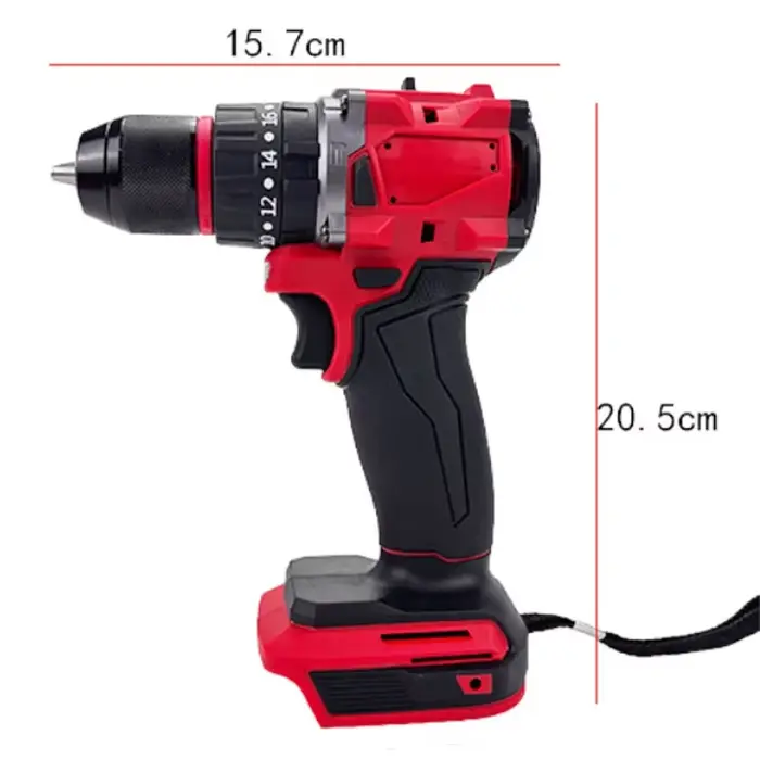 Pour Milwaukee 18V batterie perceuse électrique sans brosse 20 + 3 couple perceuse à percussion sans