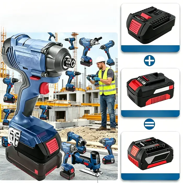 Adaptateur de batterie EIN18BS pour convertir la batterie Li-ion E-inhell 18V en batterie Bosch 18V 