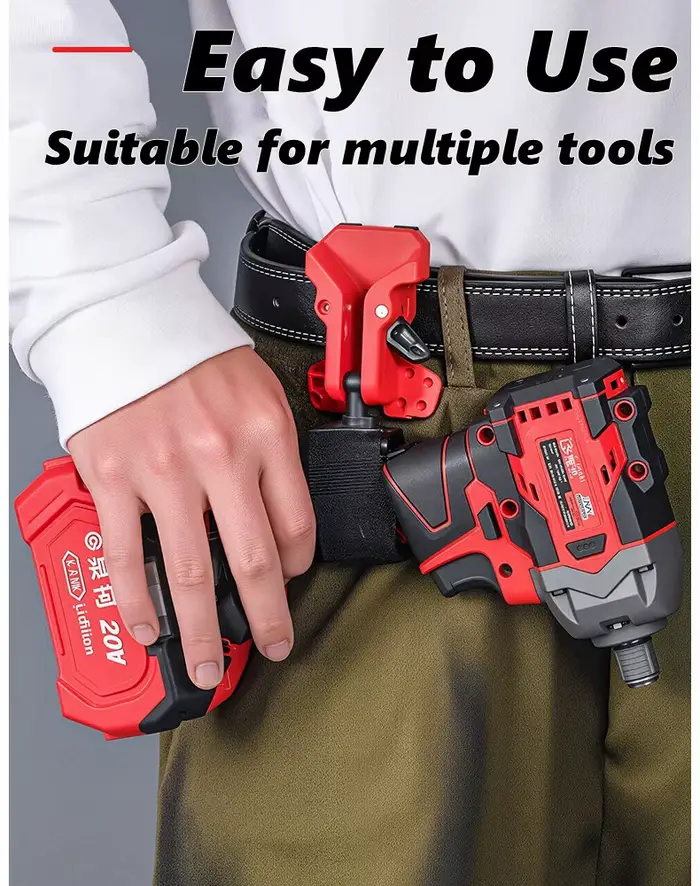 Porte-outil de ceinture auto-serrant haute résistance avec clip