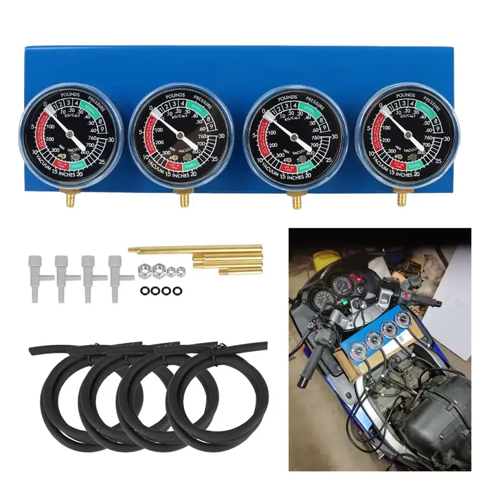 Synchroniseur de carburateur de moto pour testeur d'allumage de 2/4 cylindres