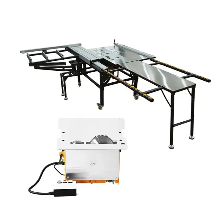 Scie à table multifonctionnelle WJS600B pour le travail du bois avec rail de guidage