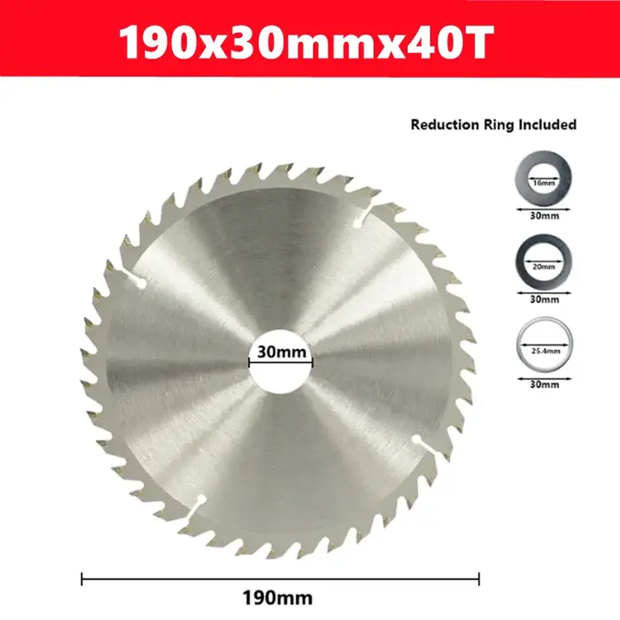 1 pièces lame de scie circulaire 190mm x 30x20T/24T40T