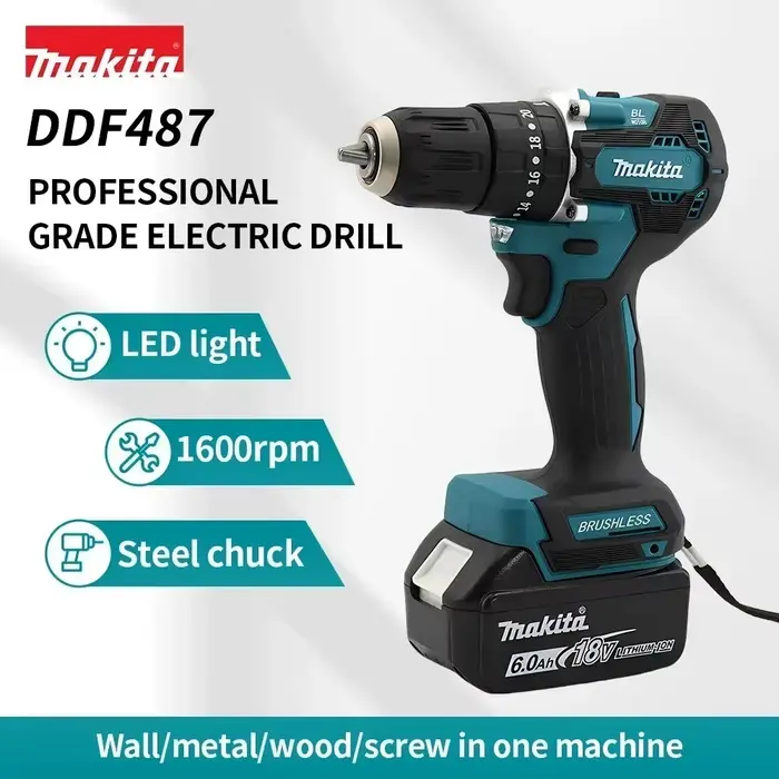 Makita Original. Perceuse-visseuse sans fil DDF487