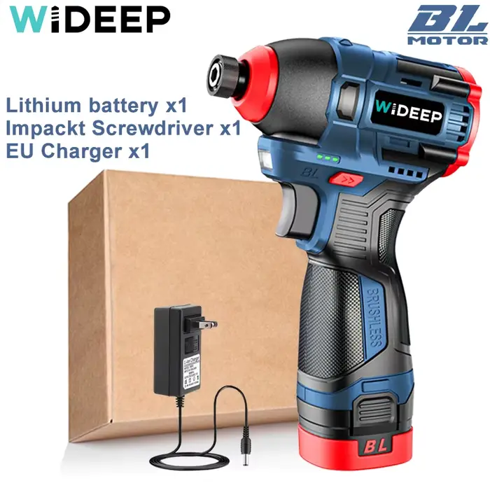 Perceuse électrique sans balais 200N.m 16.8V, tournevis, pilote d'impact, perceuse sans fil, outils 