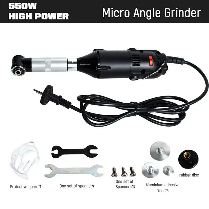 Mini 90 °   Meuleuse d'angle électrique portative 550W pour la découpe de carreaux, le nettoyage des