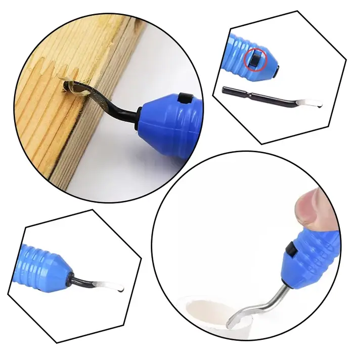 Kit d'outils d'ébavurage pour réparation du métal