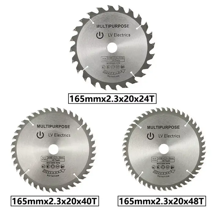 Lame de scie circulaire TCT CMCP 165 mm 24/40/48/60T