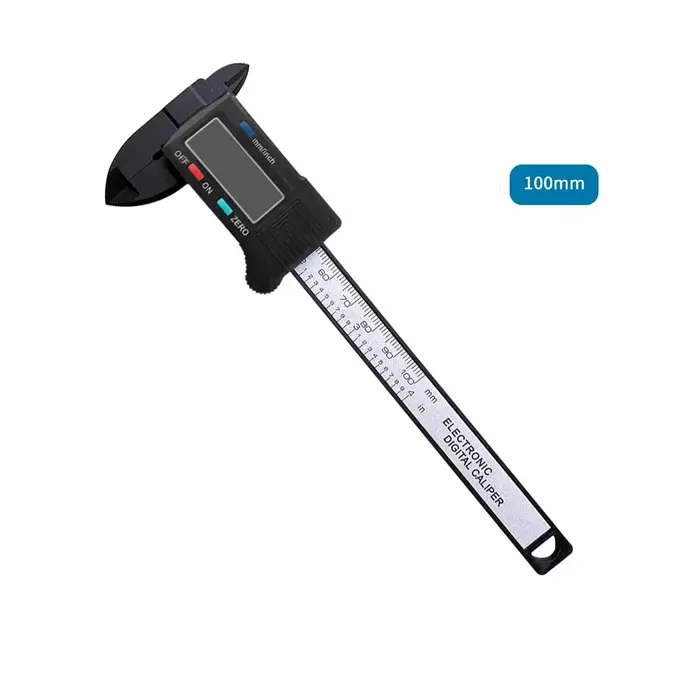 Calibre numérique électronique de précision avec cadran en fibre de carbone, vernier 100 mm/150 mm, 