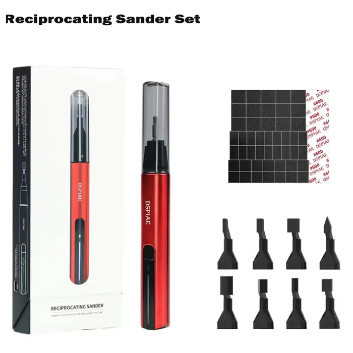 Ponceuse alternative électrique USB DSPIAE ES-A pour bricolage, stylo de ponçage, têtes de ponçage p