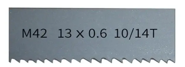 Lame de scie à ruban bimétallique M42 1/2" pour le travail du bois. 1140-2930 mm * 13 mm * 0