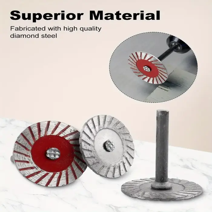 Disque de coupe 40mm, tige de 6mm, lame de scie circulaire, disque de ponçage, meule pour bois, métal, pierre, granit, marbre