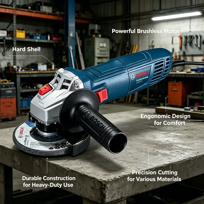  Meuleuse d'angle BOSCH GWS 800 | 800W 12000RPM | Disque de 100 mm | Pour la découpe et le meulage du métal/du pierre