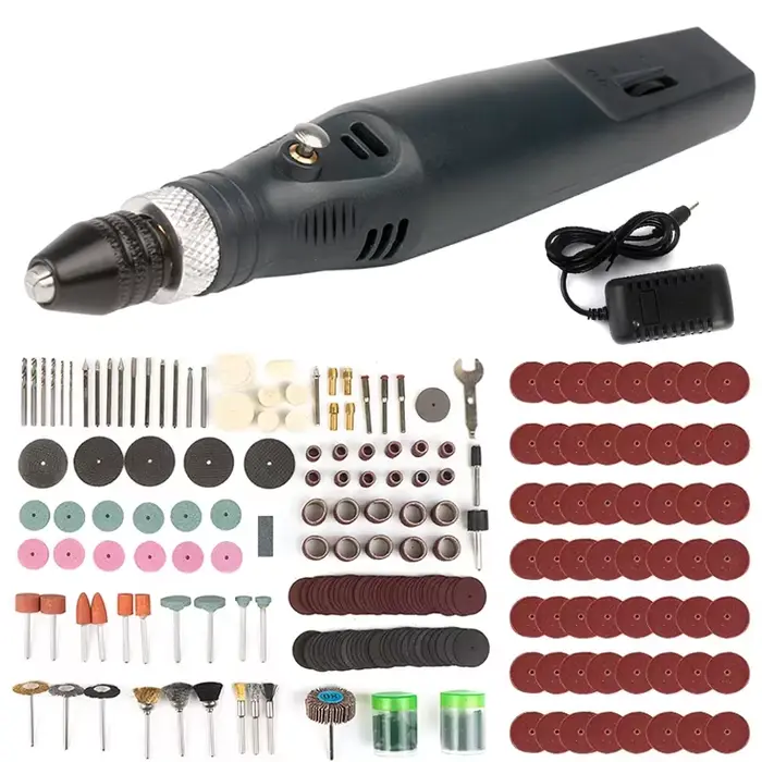 Mini ensemble d'outils rotatifs électriques avec 21/275/361 pièces